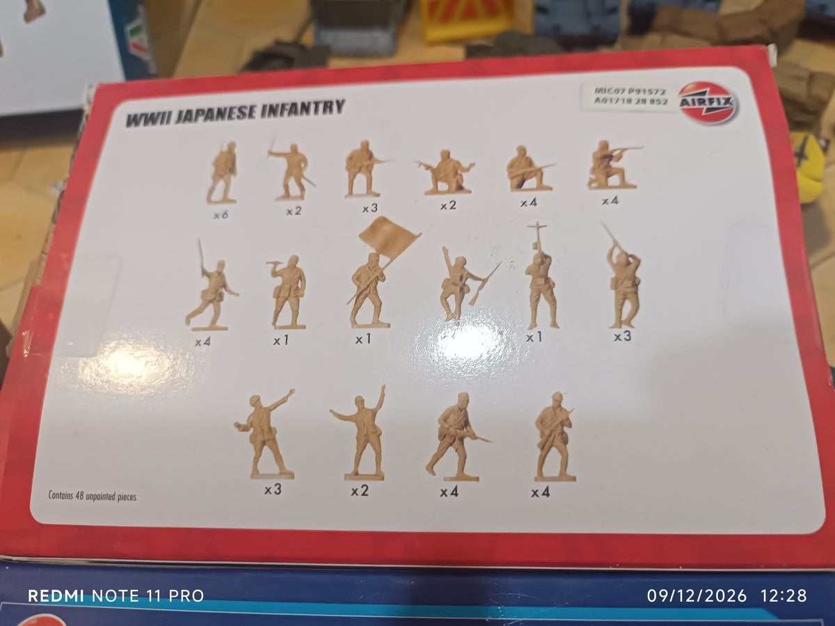Airfix A01718 WWII Japanese Army Infantry Series 1 – 1/72 Scale Plastic Figures (48 Count)