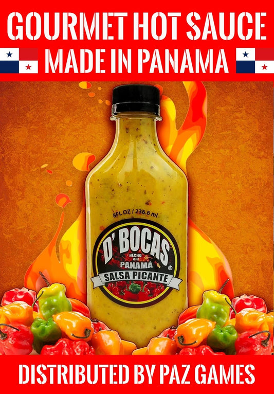 D'BOCAS Gourmet Hot Sauce PANAMA Hot Sauce Picante Panameño SPECIAL Spicy Sauce