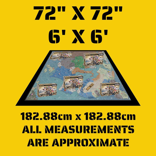 Axis & Allies WWI 1914 GIANT 72"x72" DELUXE VINYL MAT WATERPROOF SUPERSIZED