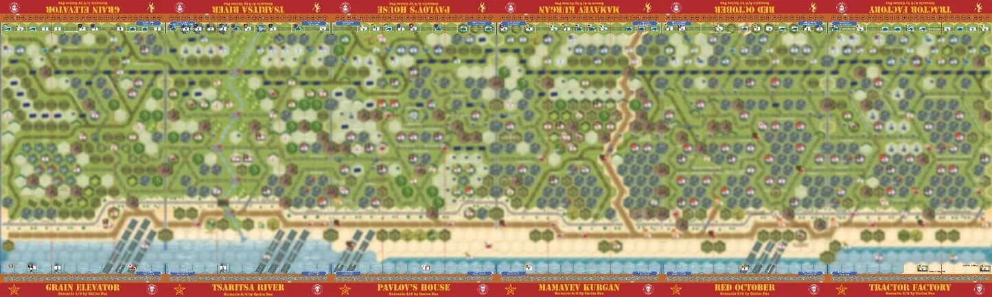 Memoir 44 Expansion – CONCRETE HELL: Battle for Stalingrad (6-Map Deluxe Vinyl Suite, V2.0)