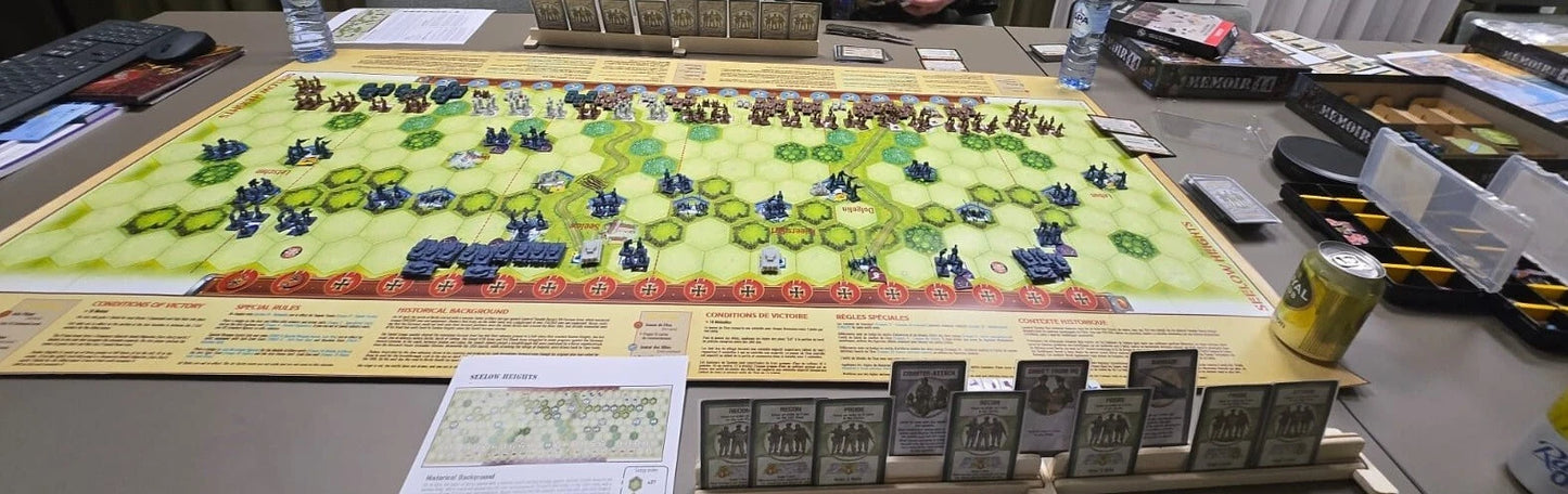MEMOIR 44 SEELOW HEIGHTS, BERLIN DELUXE VINYL PREPRINTED OVERLORD WATERPROOF MAT