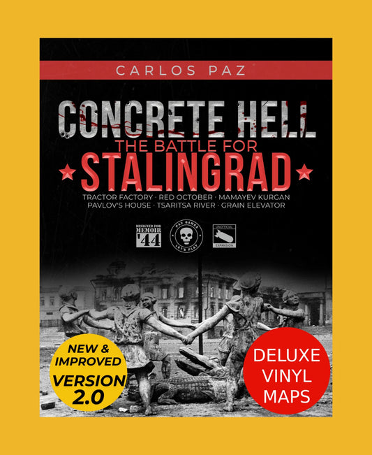 Memoir 44 Expansion – CONCRETE HELL: Battle for Stalingrad (6-Map Deluxe Vinyl Suite, V2.0)