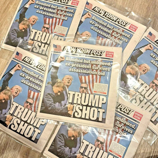 Trump Shot – Original New York Post Front Page (Uncirculated, Historic Newspaper)