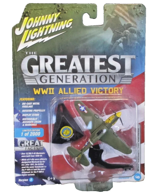 Johnny Lightning The Greatest Generation WWII Curtiss P-40E Warhawk VERSION A - RELEASE 6