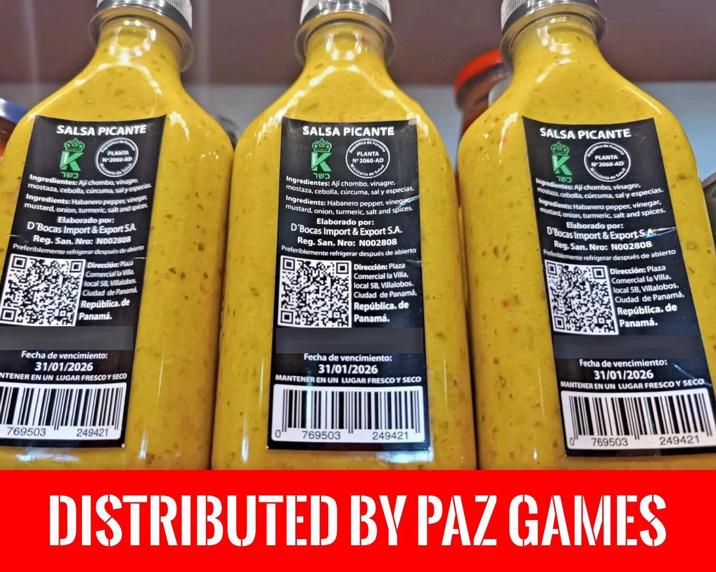 D'BOCAS Gourmet Hot Sauce PANAMA Hot Sauce Picante Panameño SPECIAL Spicy Sauce