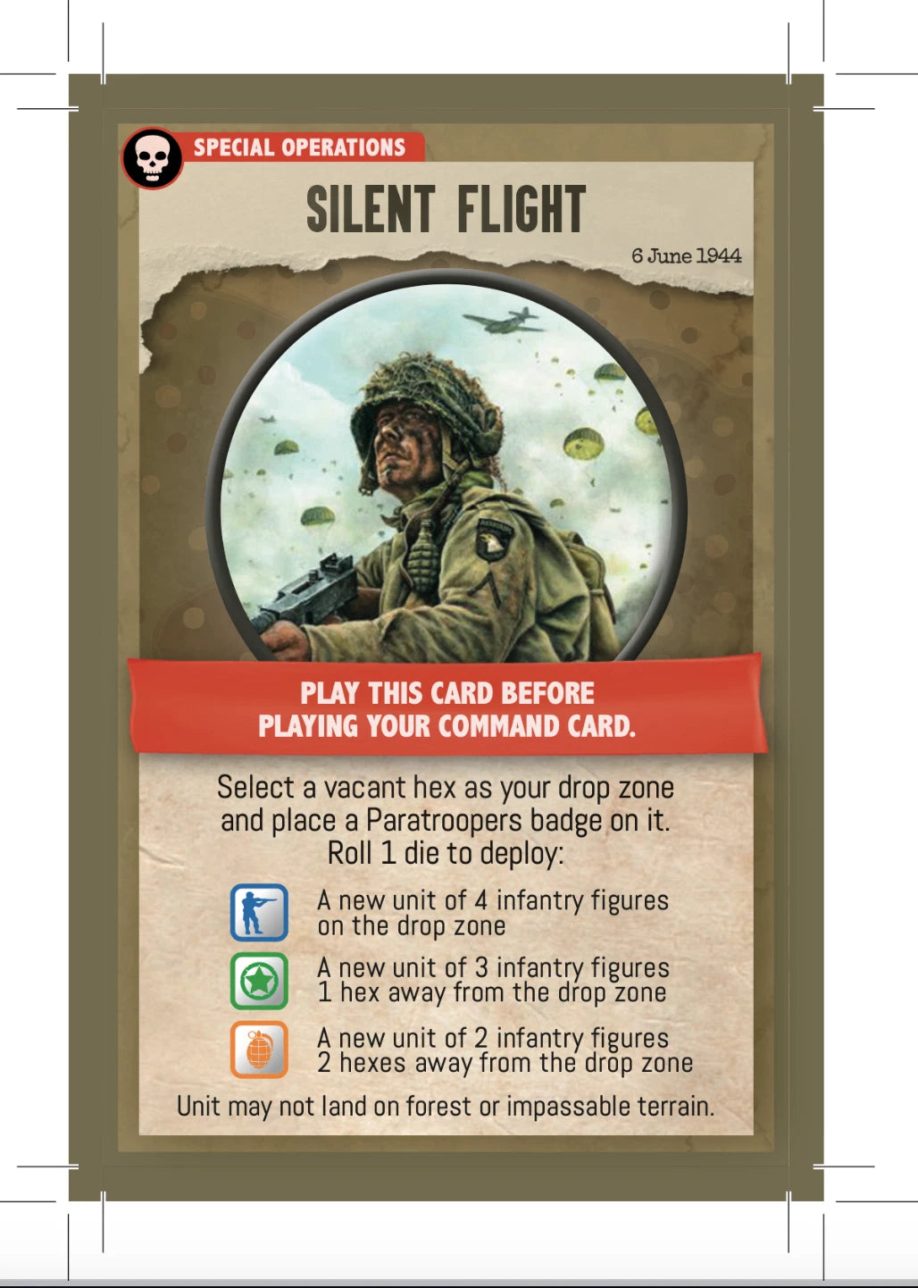 MEMOIR 44 PRINT & PLAY EXPANSION: SPECIAL OPERATIONS FULL SET OF 14 COMBAT DECKS
