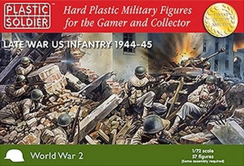 PSC PLASTIC SOLDIER COMPANY WW2020006 1/72 WWII Late War US Infantry – 3 Frames (SPRUES) | Plastic Soldier Company | NEW (No Box)