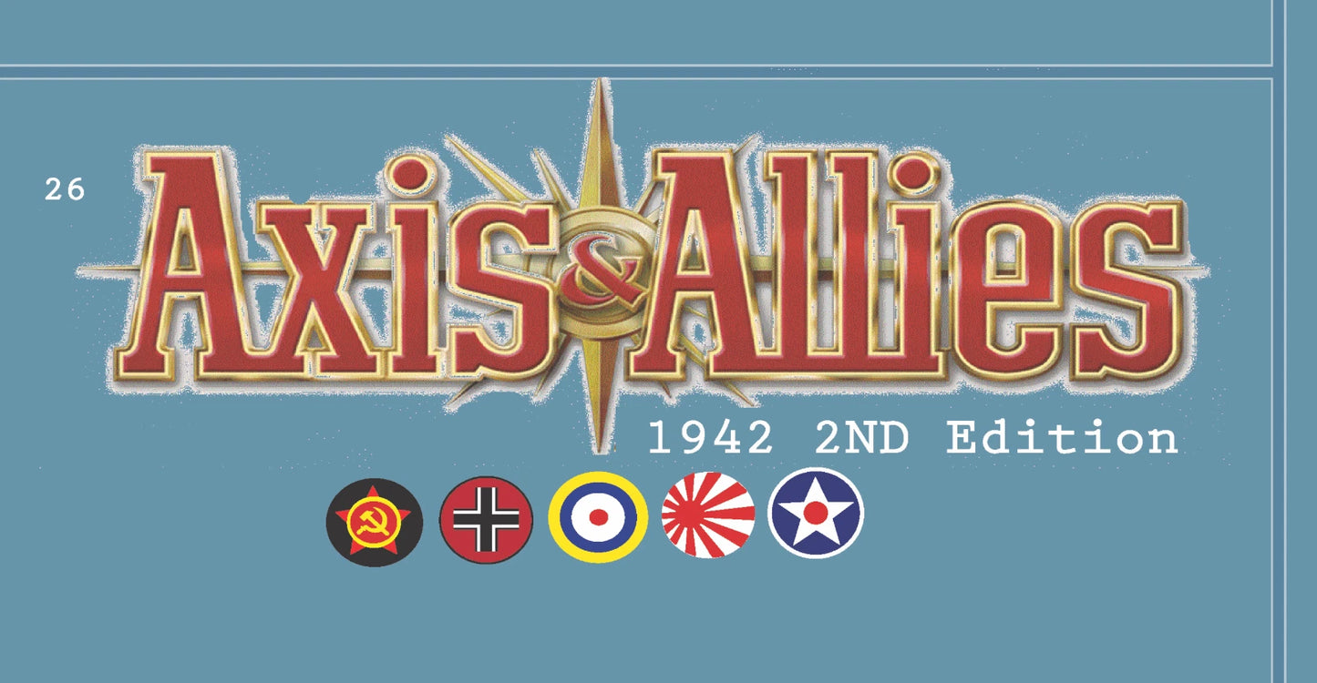 Axis & Allies 1942 Second Edition 100% Waterproof 34.32" x 60" DELUXE VINYL MAT