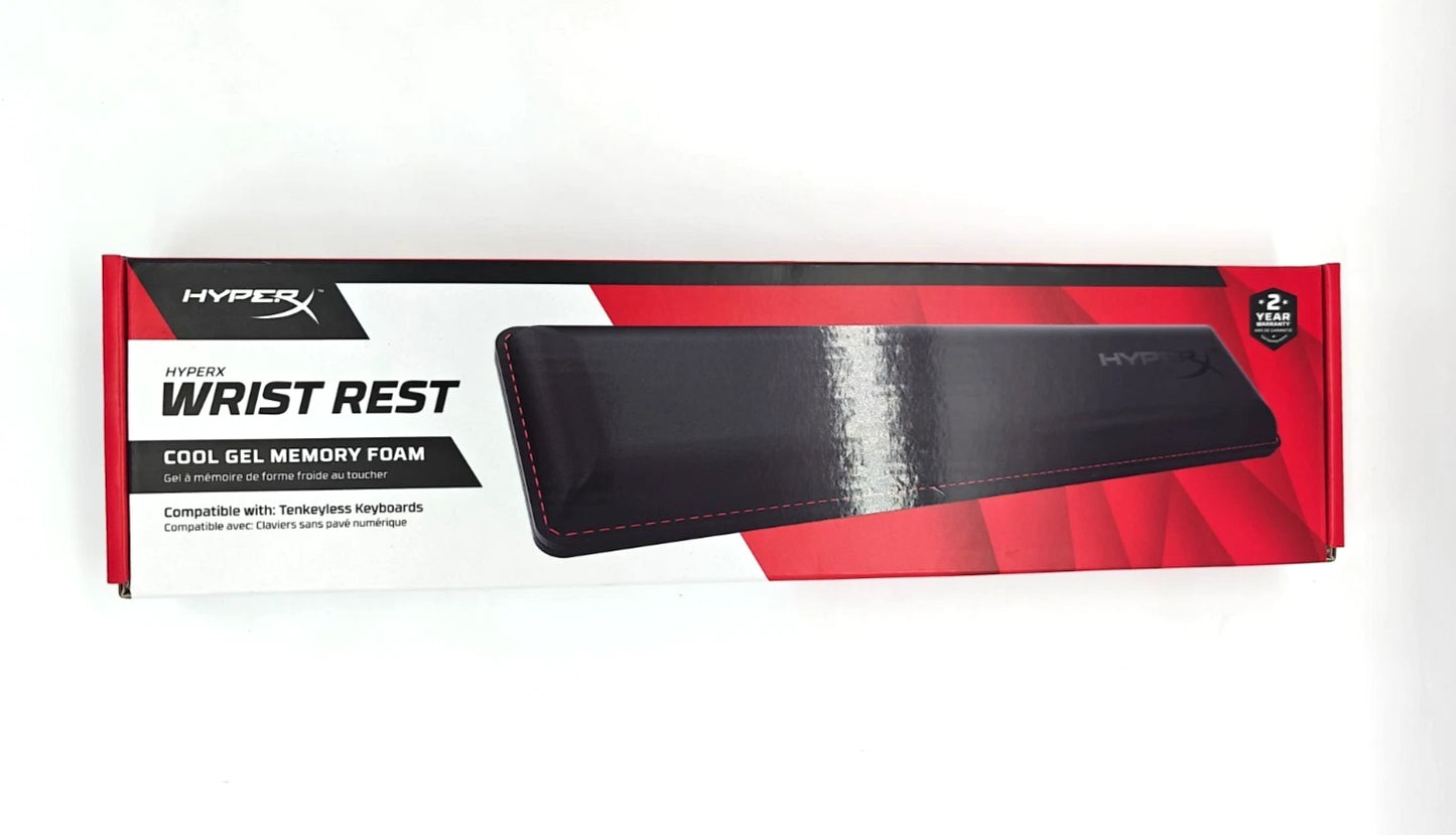 HyperX Wrist Rest Cooling Gel Memory Foam for Keyboard (4Z7X1AA)  Premium Ergonomic Support – Cool Gel Comfort – TKL Size (87-Key)