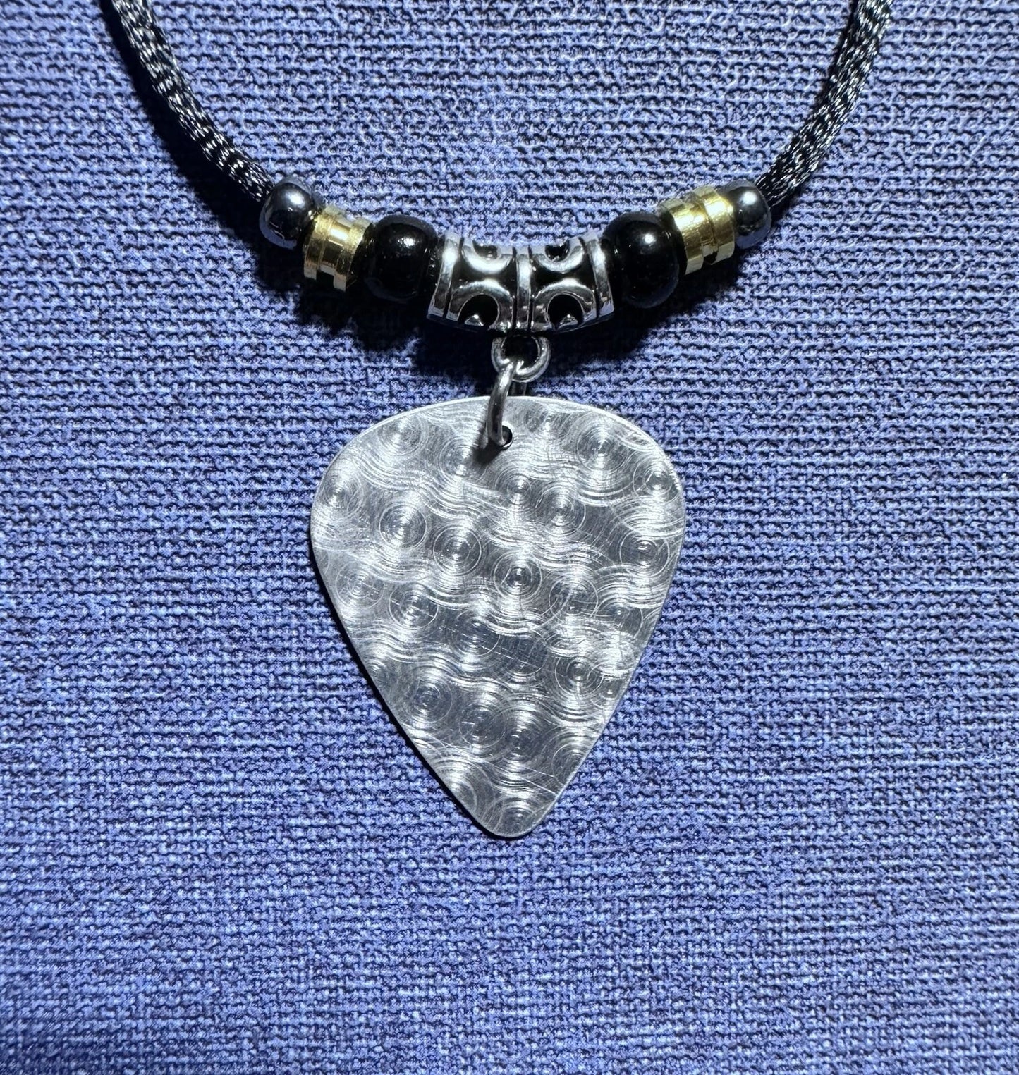 KISS Ace Frehley Aluminum Guitar Pick Necklace – Handmade Rock Jewelry