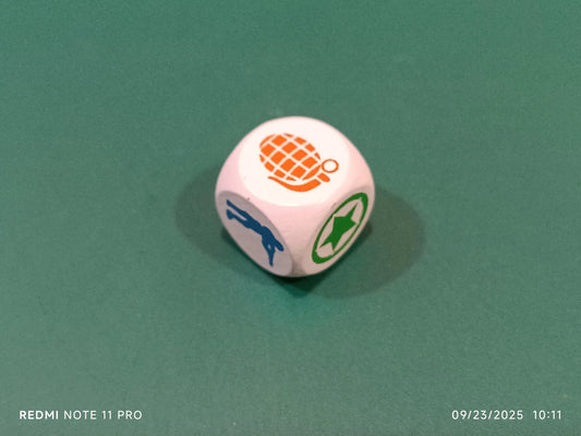 Memoir '44 Dice 🎲 Set of 1 Vintage Wooden Days of Wonder OOP Replacement Parts