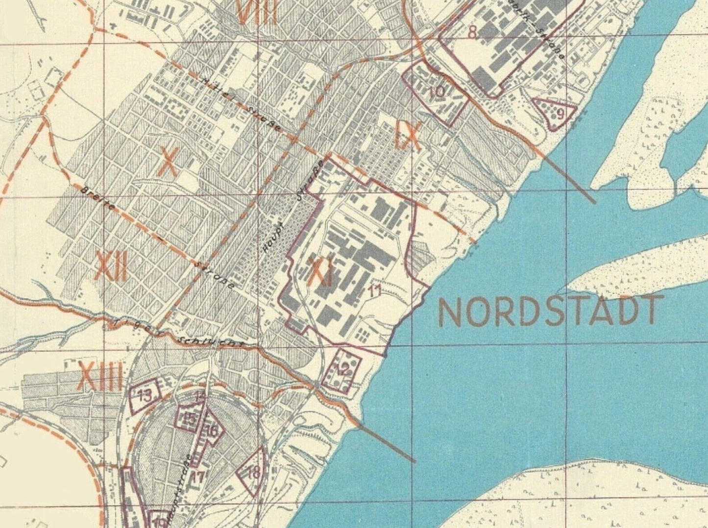 Vintage 1942 German Stalingrad Map – 36" x 45" WWII German Language Paper Print (Historical Reproduction)